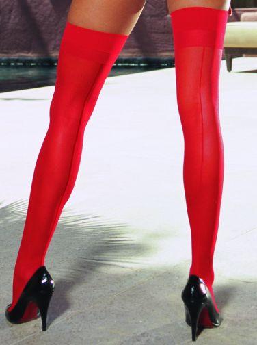 Thigh High Sheer Red Os moulin