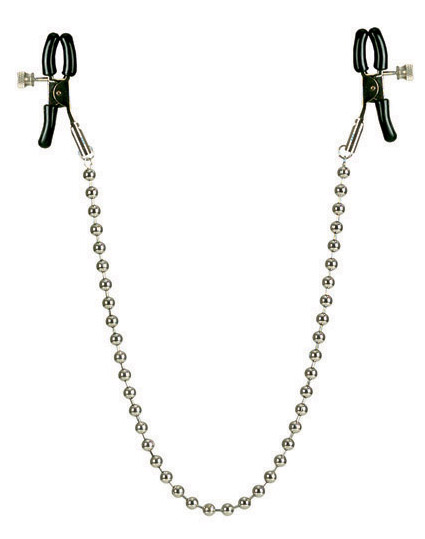 Nipple Clamps Silver Beaded