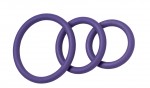 Nitrile Cock Ring Set-purple