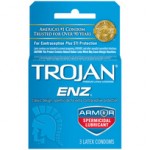 Trojan Enz Spermicidal 3pk