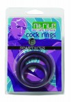 Nitrile Cock Ring Set-purple