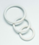 Nitrile Cock Ring Set-white