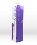 Twisty Dual Vibrating Wand Neon Purple